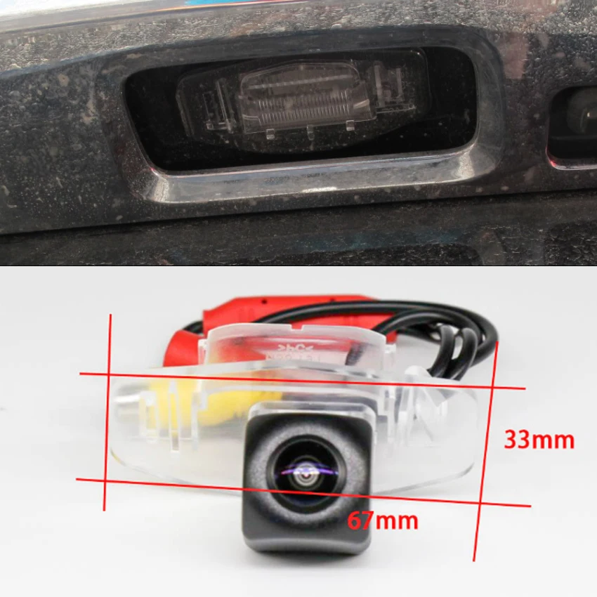 HD Night Vision Backup Rear View camera For Honda City GM6 For Honda Grace Ballade 2014~2016 2017 2018 CCD license plate camera