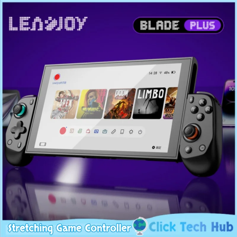 

Leadjoy Wind Blade Plus Растягивающийся игровой контроллер Переключатель 2, Bluetooth-контроллер Потоковая передача ПК Android Ios Планшет Dual Hall Fps