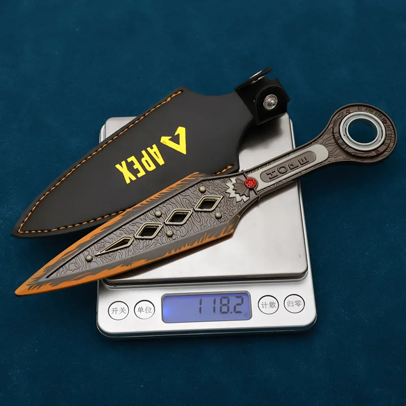 22 cm Apex Legend Leuchtende Drehbare Böse Geist Kunai Spiel Peripherie Warith Familie Erbstück Metall Waffen Messer Modell Geschenke Spielzeug