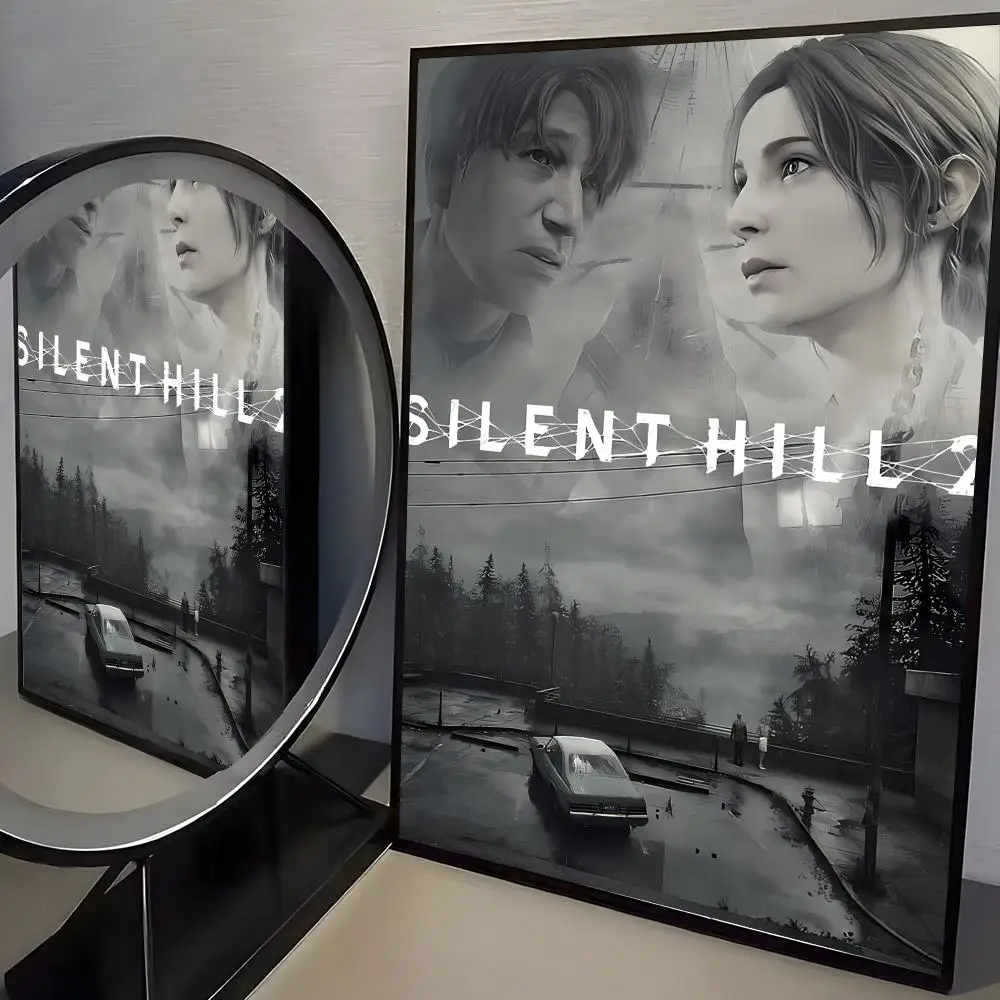 Klassisches Spiel S-Silent Hill 2 Poster, moderne minimalistische Wandkunstdrucke für Schlafzimmer, Wohnzimmer, Heimdekoration, Inneneinrichtung, Geschenk – Detail 10