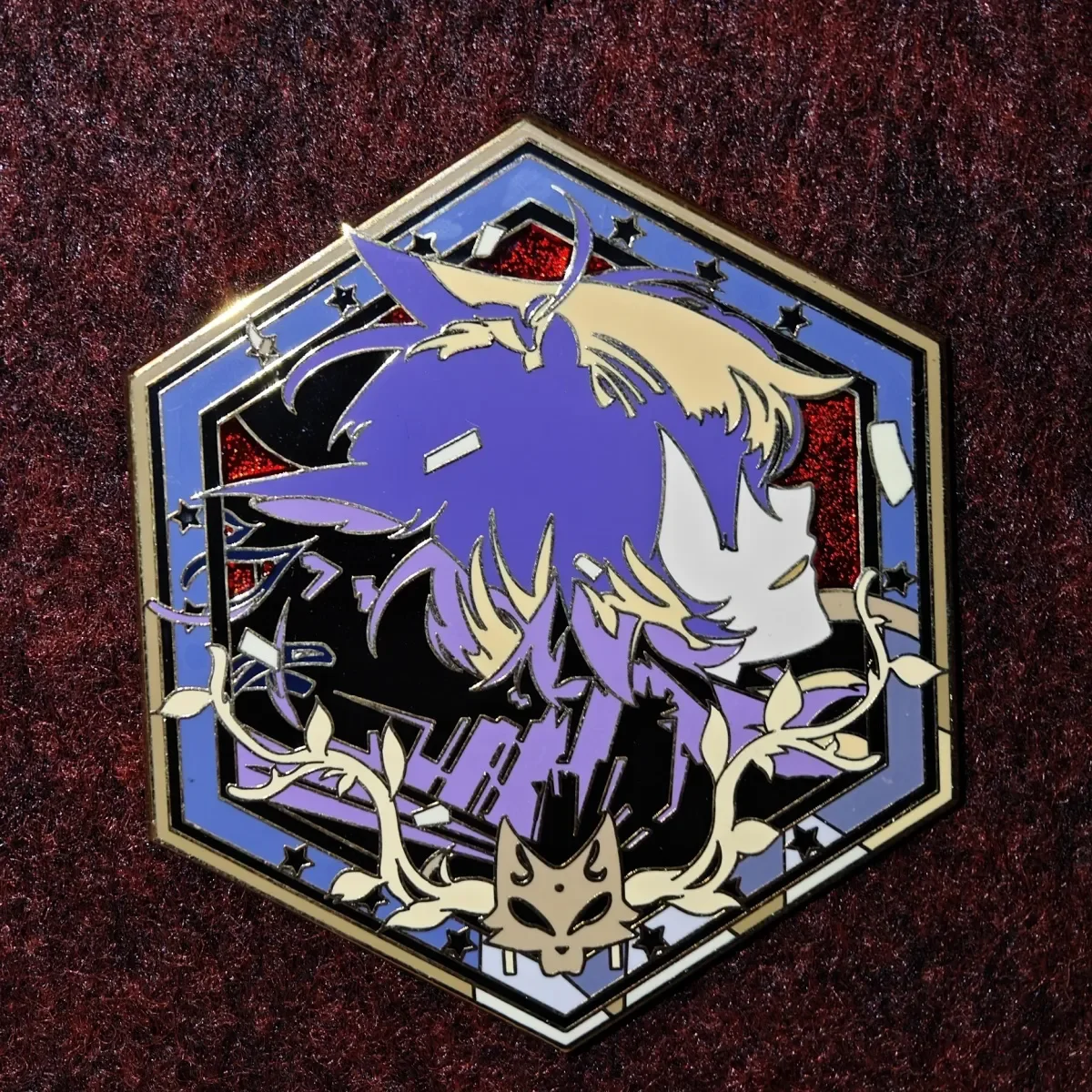 لعبة الفرسان لابلاند ديكادنزا دبليو تأثيري أنيمي Q نسخة أرقام شارة معدنية بروش قلادة اكسسوارات هدية الكريسماس