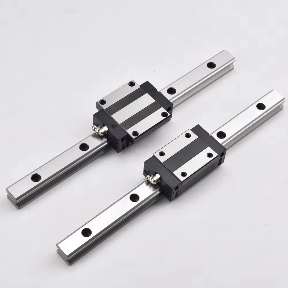 2+4 HGH Heavy Linear Rail Set 2ps Linear Guide Rials + 4pc Block carriage HGH15 HGH20 HGH25 HGH30 L500 600 800mm CNC 3D Printer