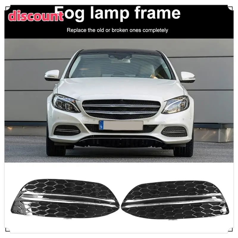 

Excellent Quality-Car Front Bumper Grille Fog Light Cover Trims For Mercedes Benz C-Class W205 2058851623 2058851523 2058850823