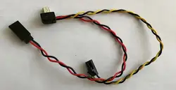 Mini USB a FPV AV Out Cable power supply (JR Futaba servo)wire per GoPro Hero runcam 2 Sport camera per RC drone gimbal VTX