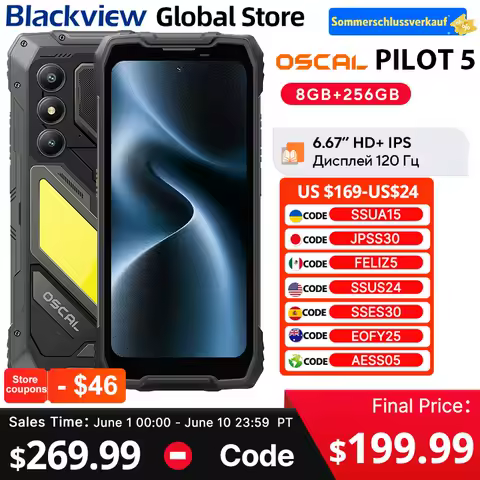 Blackview OSCAL PILOT 5 Rugged Smartphone 5G AI 6....