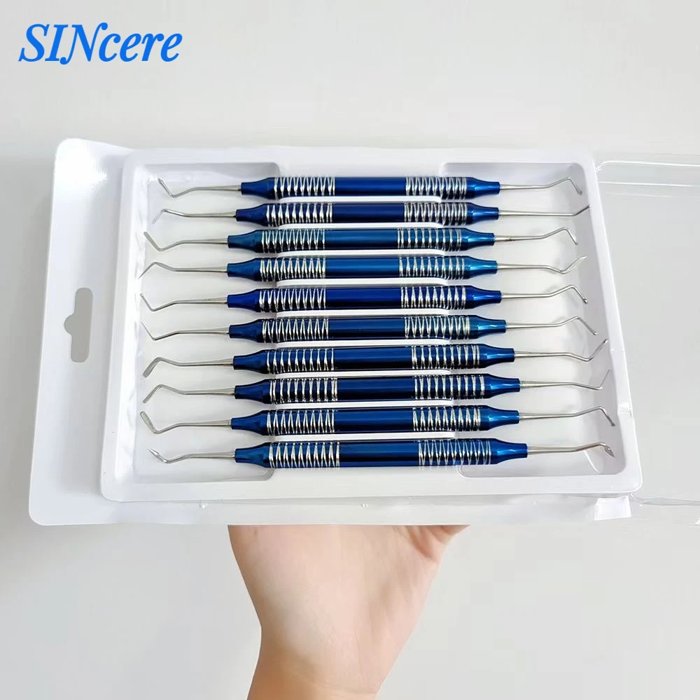 10Pcs/Set Dental Composite Resin Filling Spatula Aesthetic Restoration Set Resin Filler Set Dentist Tools