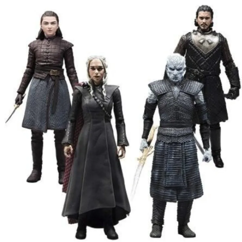 Figura de Juego de Tronos: Jon Snow, Rey de la Noche, Daenerys Targaryen. Figura de Acción Coleccionable, Juguete Creativo, Decoración Moderna, Regalos de Moda.