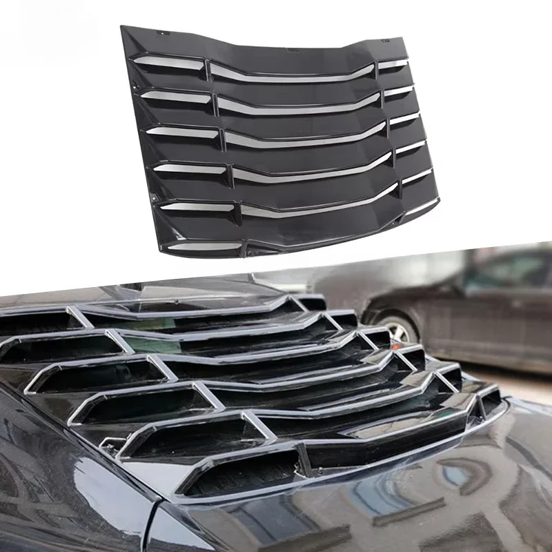 ear Window Louver Top Wing Spoiler Rear Sun Shade Blinds Air Outlet Shutter for Chevrolet Camaro 2016-2019 Car Accessoriescustom