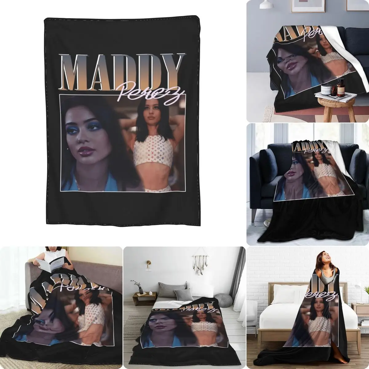 Alexa Demie Maddy Perez Euphoria Rap Hip Hop Ultra-Soft Micro Fleece Blanket Warmth New Style Super Soft Machine Washable