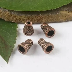 30pcs Antiqued Copper-tone Textured Bead Cap H1809 Jewelry Making Supplies