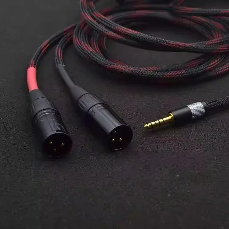 HiFi 4.4mm Balance to 2 XLR 3 Pin 4.4 to 3Pin Male to Male Audio Adapter Balanced Cable for pha2a wm1a 1z zx300a 1m/2m/3m/5m