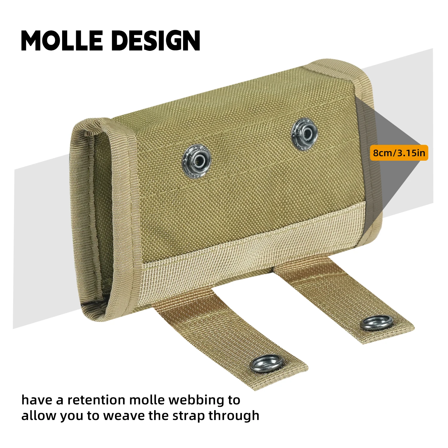 BOOIU Tactical 10 Grids Ammo Pouch Mini Waist Bag Rounds Shot Outdoor Shooting Multi-functional Pouch Hunting Molle Accessories