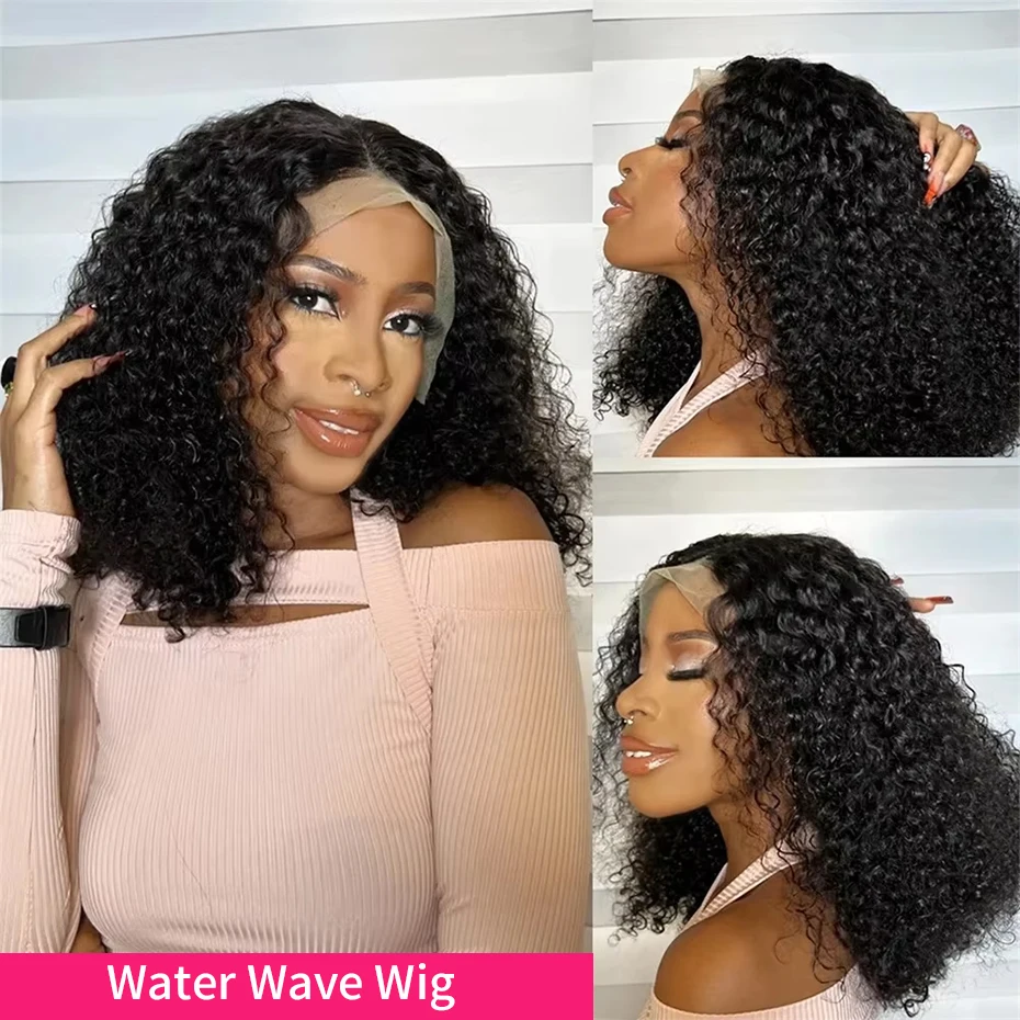 

250% Density 13x4 Lace Frontal Wig Short Bob Curly Vietnamese Real 100% Human Hair Transparent Lace 5x5 Glueless Wigs For Women
