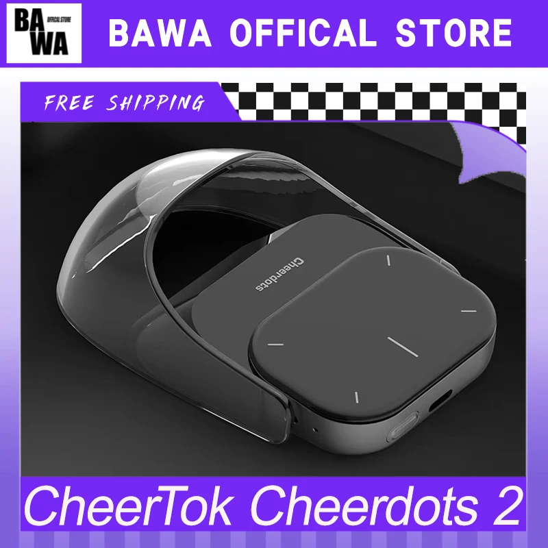 CheerTok Cheerdots 2 Wireless Touchpad All-in-one Pocket AirMouse AI Recording ChatGPT Enabled Mouse Presenter Smart Phone Remo