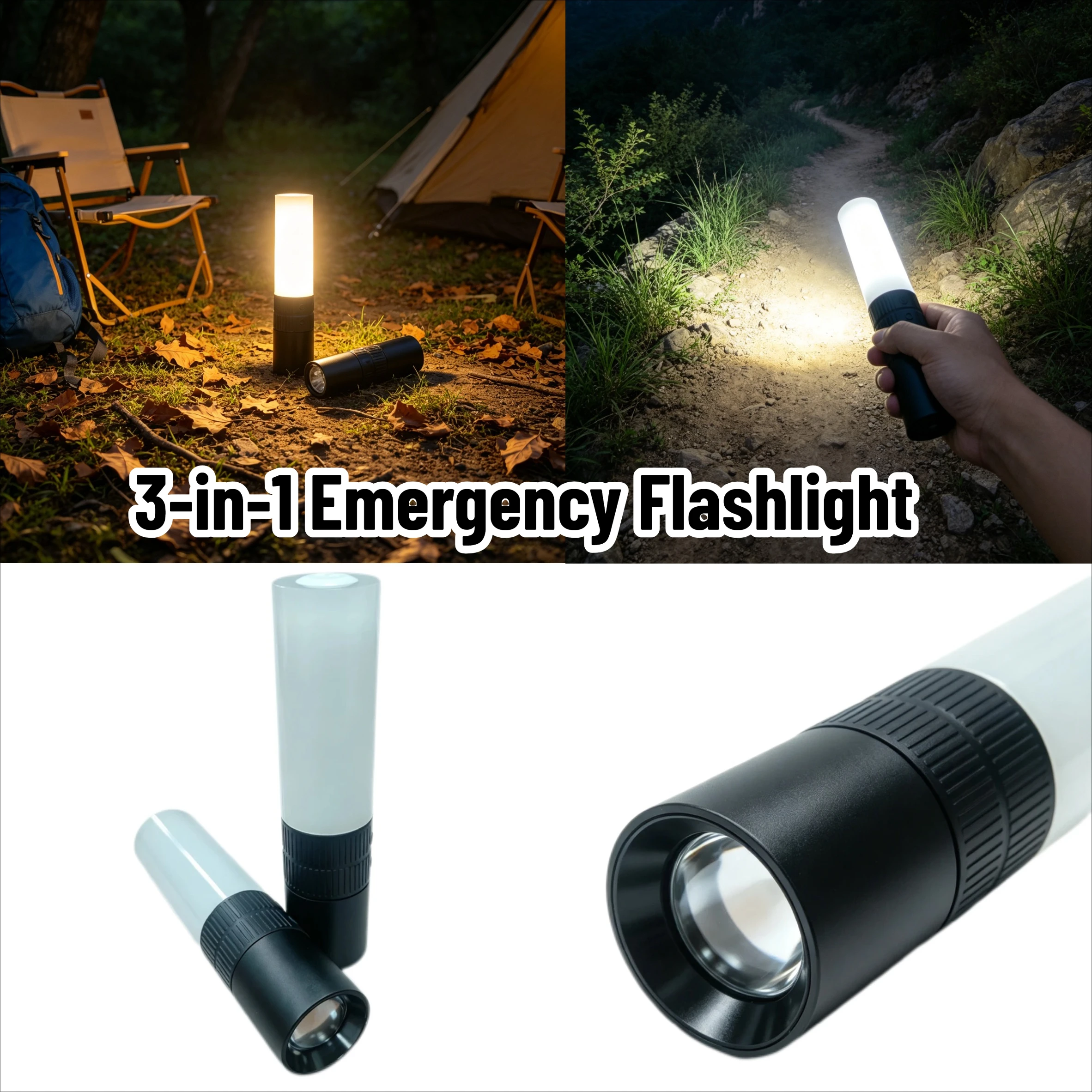 

Multifunctional LED Flashlight High Low Beam Red SOS Emergency Light For Outdoor Rescue Law Enforcement Maintenance.