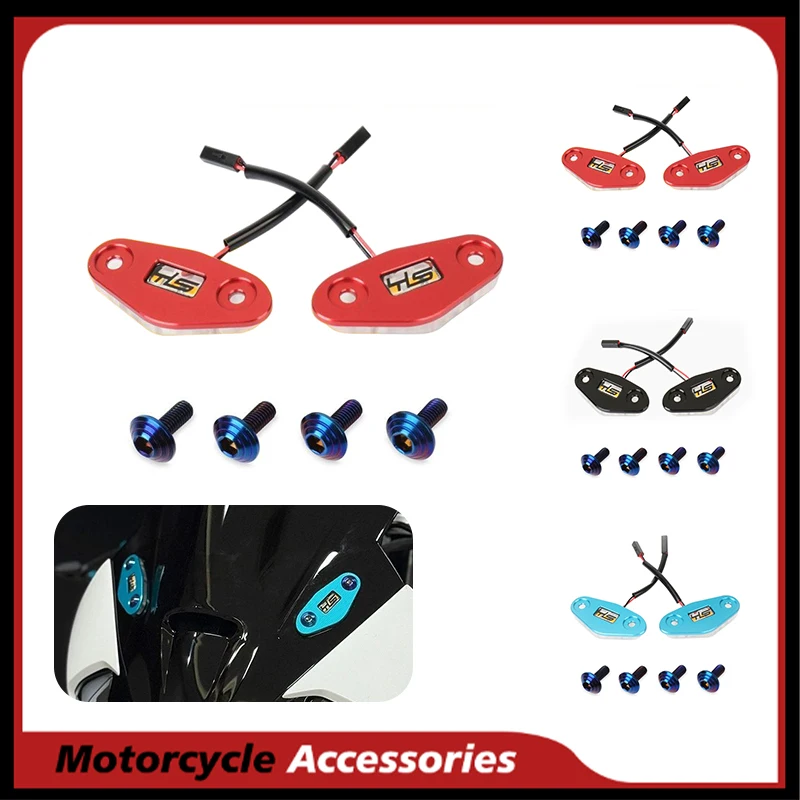 

For 675SR 675SRR 675SR-R 675 SR SRR Motorcycle Rearview LED Light Mirror Base Light Mirrors Seat Cover Decorative