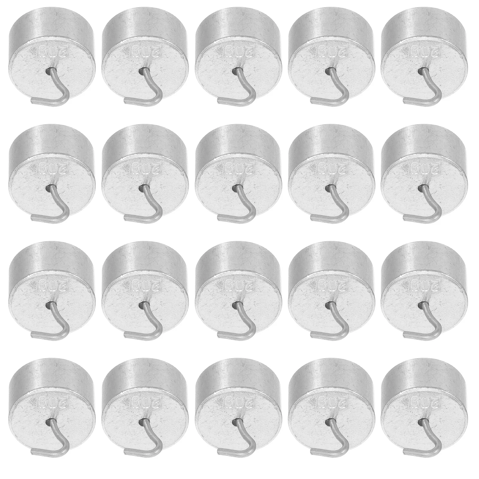 

10pcs 50G Double Hooked Calibration Weights Metal Balance Mass For Lab Science Education Scale Weight Test Set Metric Mass