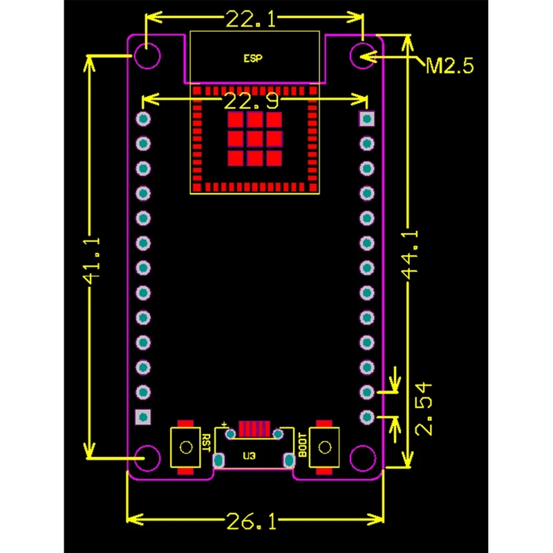 1 Pcs Goouuu-ESP32-C3 Iot Development Board Wifi+5.0 Bluetooth Wireless Communication Module