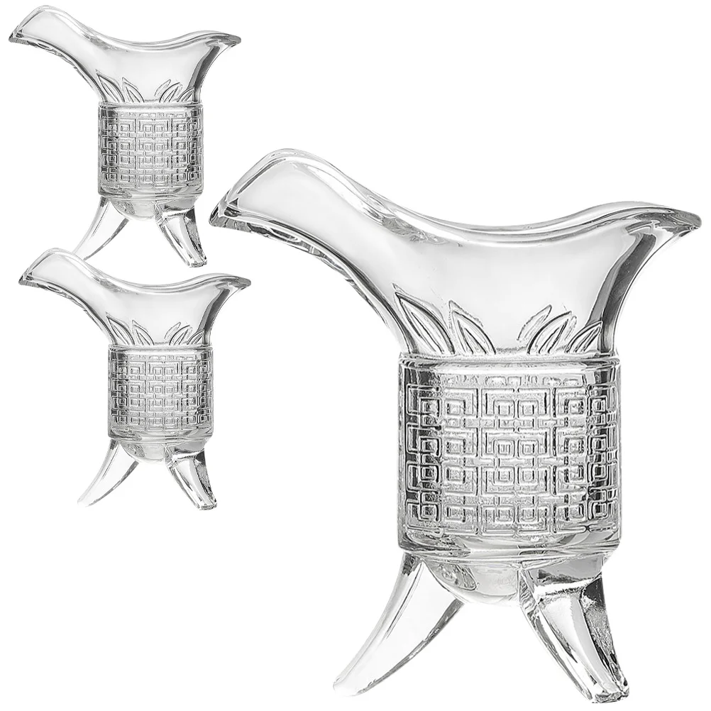 

1Set Delicate Glass Wine Cup Set Retro Design Whiskey Shot Glass Perfect for Family Gathering Hotel Use Wine Dispenser