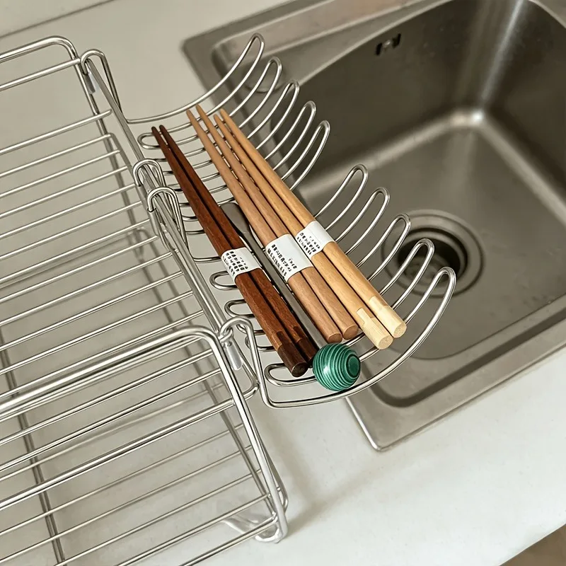 Stainless steel draining hanging basket, forkspoon holder, extended kitchen sink, back to school season, Christmas, holiday gift