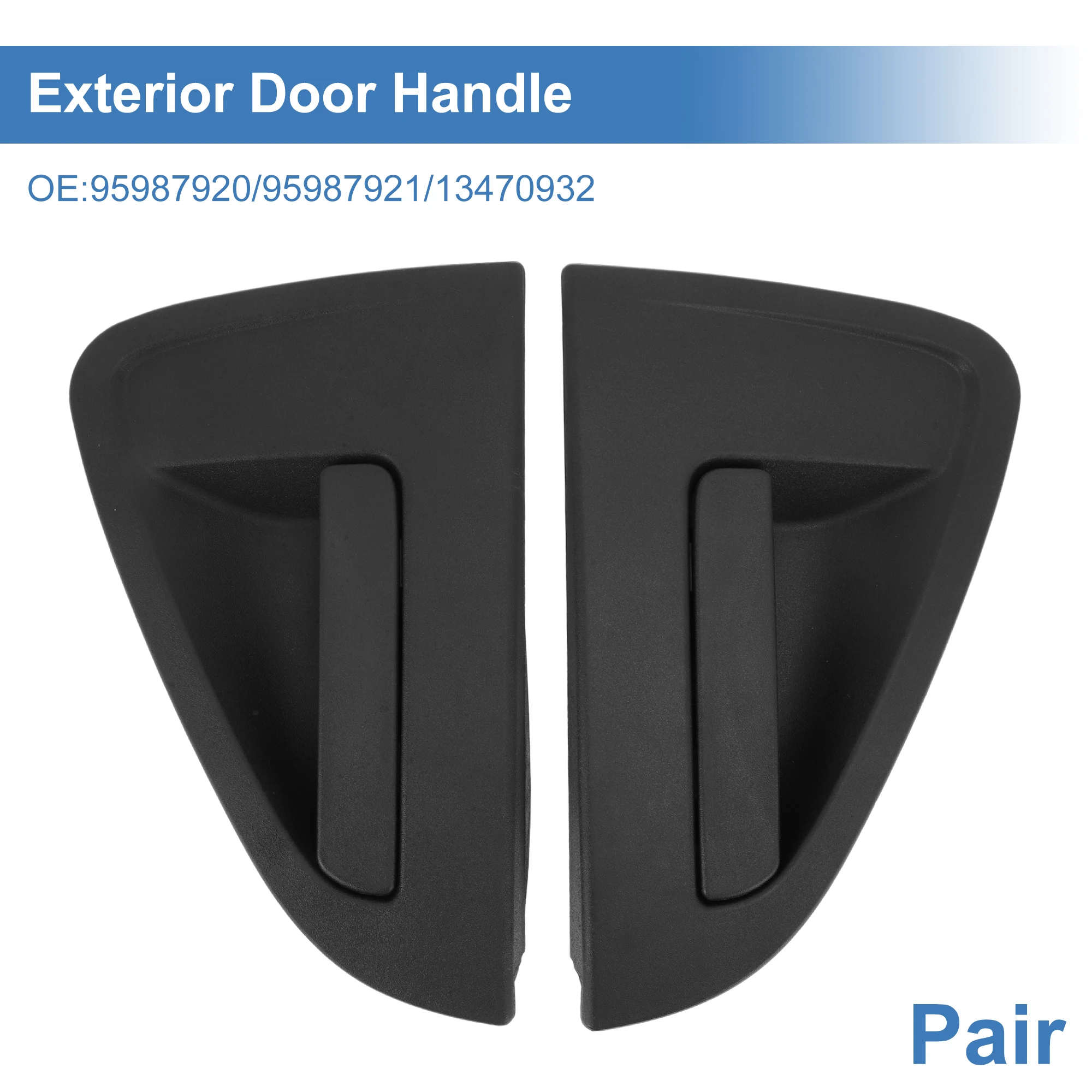 

UXCELL Rear Door Handle Set for Chevrolet Spark Rear Left & Right Passenger Outside Door Handles 95987920/95987921/13470932