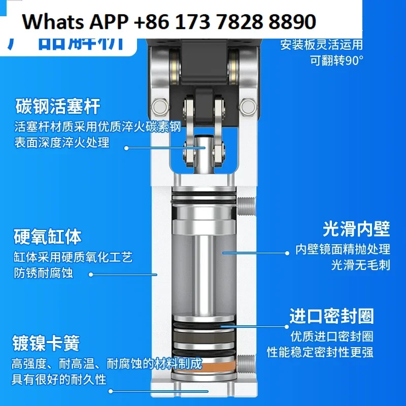 Cylinder Small Pneumatic 90 Degree Flip Cylinder Side Attitude Group Rotating HC-3240DL Manipulator Accessories Daquan