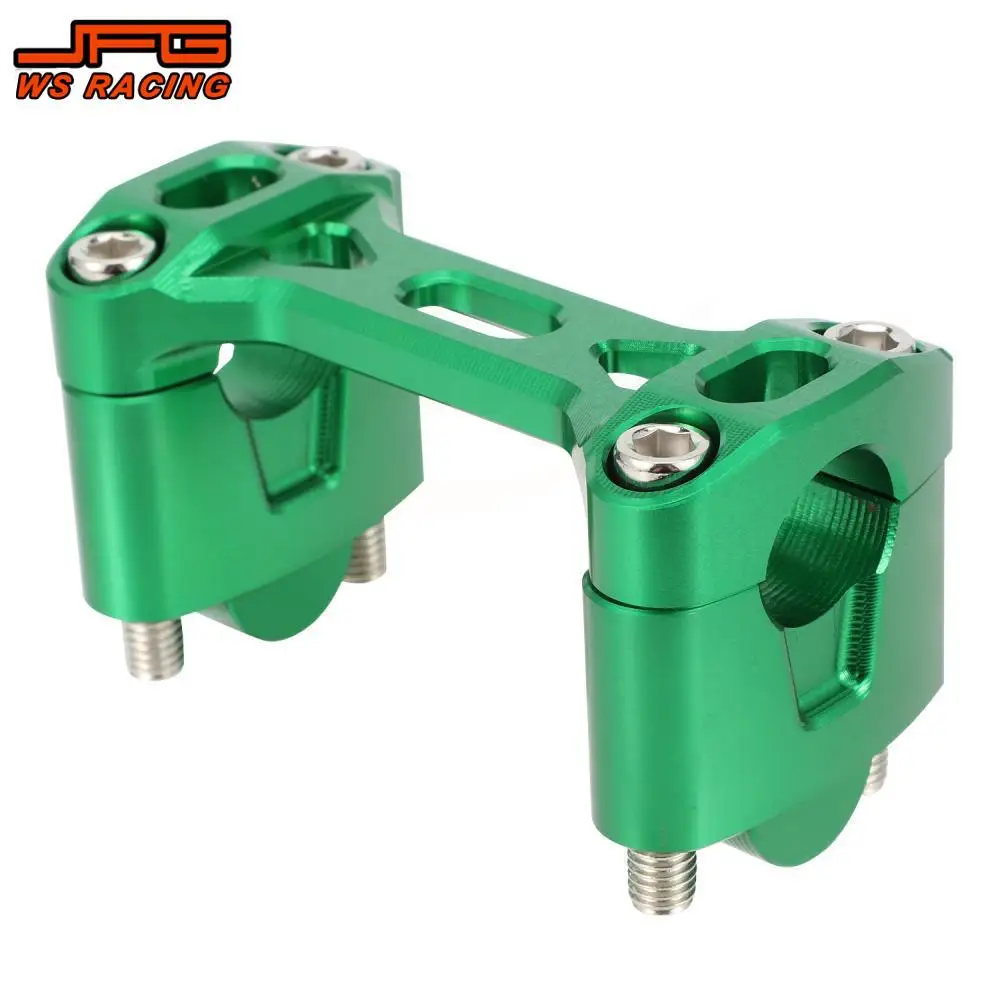 Handlebar Riser Mount For KLX Motorcycles Accessories 22mm CNC Handle Bar Riser Clamp Mount For Kawasaki KLX 110 110L Dirt Bike