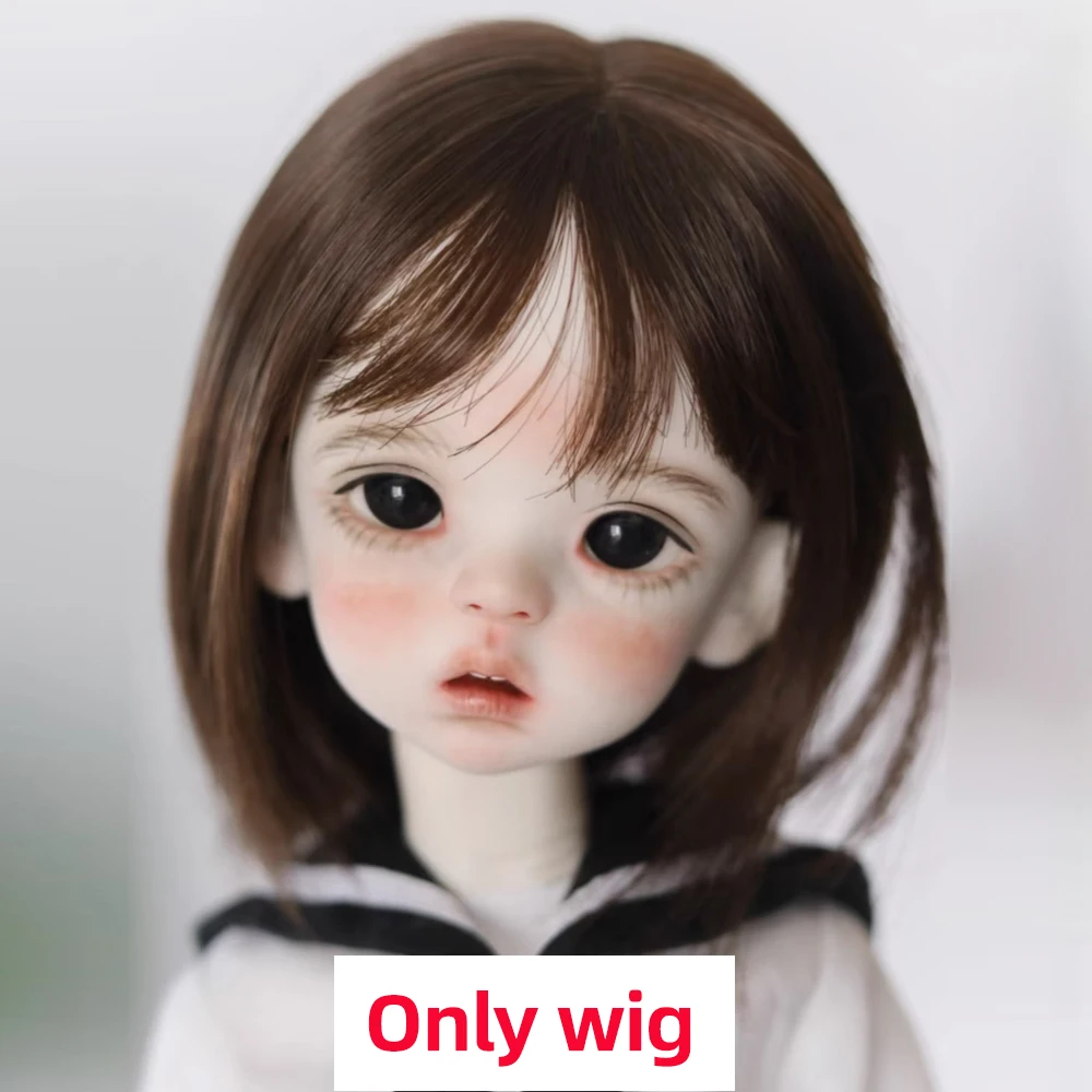 Awen Bjd Perücke Mohair 1/4, 1/6 BJD Pony gerade kurze hochschichtige lange Haare für 30–40 cm BJD DD SD Puppenhaare in mehreren Farben – Detail 7