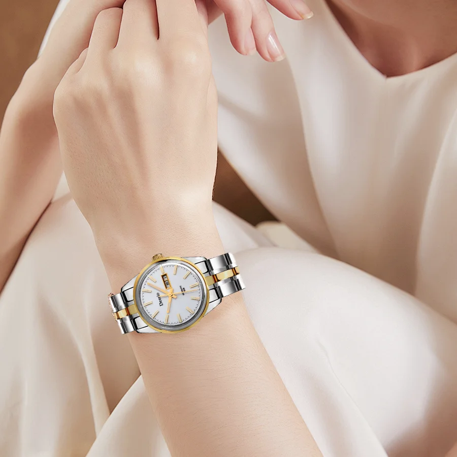 Deesio Brand Automatic Mechanical Wristwatch Sapphire Glass 50M Waterproof Business Couple Watch relojes de pulsera mecánicos