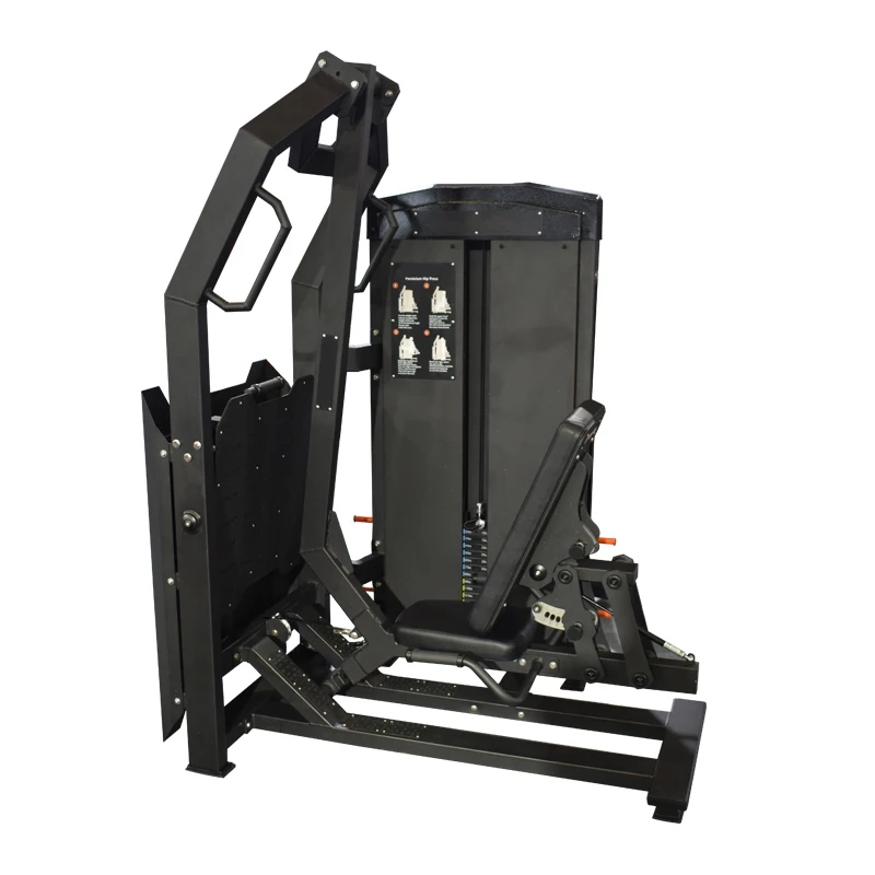 معدات اللياقة البدنية في صالة الألعاب الرياضية التجارية، آلات اختيار تحميل دبوس البندول العصرية لضغط الورك ومدرب الساق