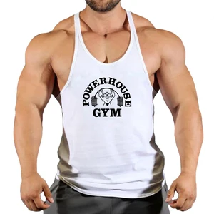 Männer ärmelloses Stringer Nachthemd, Fitnesskleidung, T-Shirt-Fitnessstudio, Hosenträger, Fitnessstudio-Top, Herrenkleidung, Stringer-Westen, Bodybuilding-Hemd Hauptverkäufe Herren -Sweatshirt - №5
