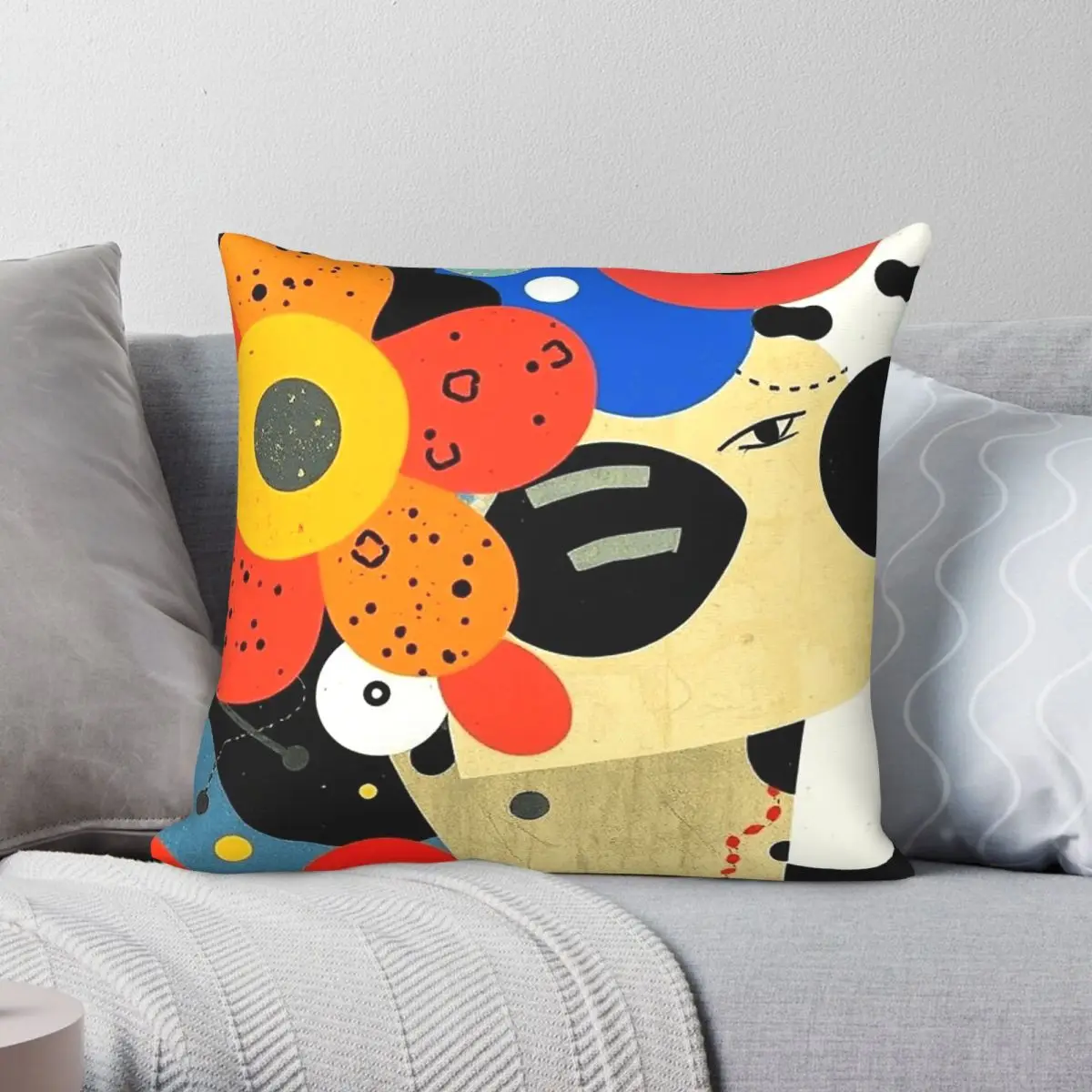 Niki De Saint Phalle Square Pillowcase Polyester Linen Velvet Pattern Zip Decor Throw Pillow Case Bed 18