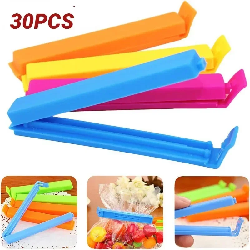 50/100PCS Kitchen Storage Food Snack Seal Sealing Bag Clips Portable Clip Random Color Plastic Tool Kitchen Accessories Hot Sale