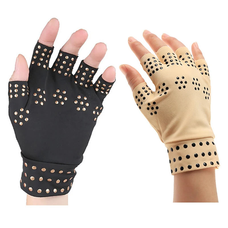 New#1Pair Magnetic Gloves Men Women Arthritis Compression Finger Support Therapy Joint Pressure Non-slip Gloves - view 4