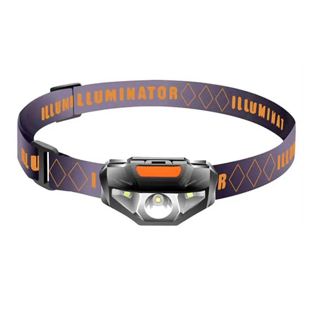 Mini Head Lamp 3 Modes Waterproof LED Flashlight Headlight Headlamp Torch Lanterna with Headband wrist Strap Use AA Battery