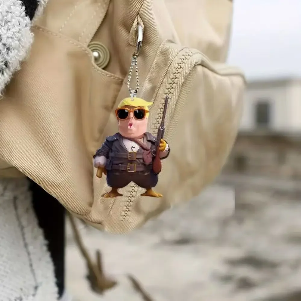 Trump Up Your Backpack Pendant or Car Décor While Adding Some Laughs with Funny Keychains