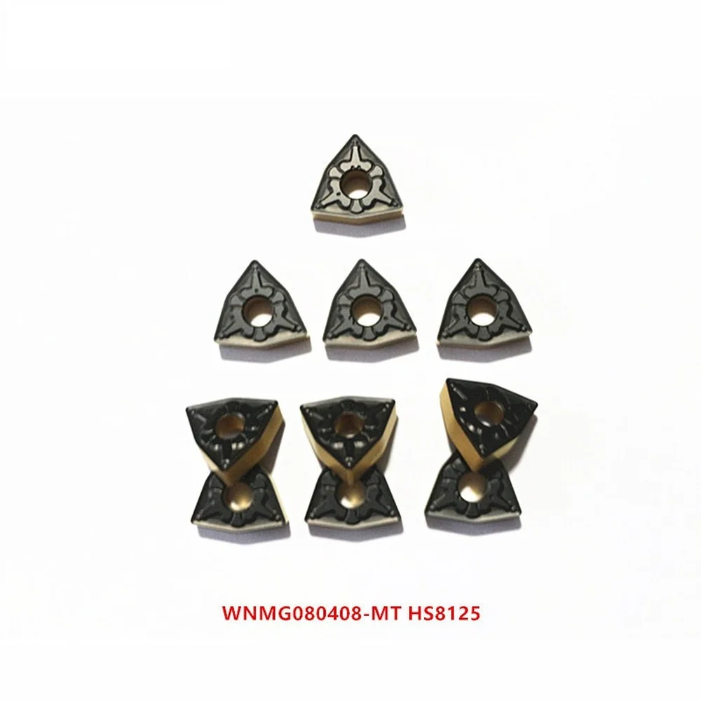 Hardstone di Tornitura Carburo Inser 10P WNMG080404 WNMG080408 / WNMG080412-MT HS8125 CNC Strumento Tornio Inserto In Metallo Duro Per Acciaio Inox