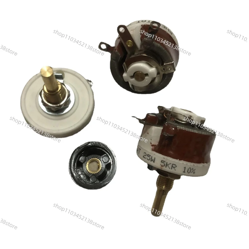 25W 50W BC1-50W BC1-25W BC1 High Power Wirewound Potentiometer, Rotary Rheostat, Disk Ceramic Variable Resistor