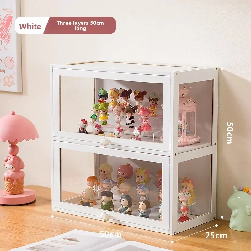 

Figure Display Cabinet Transparent Household Blind Box Millet Storage Secondary Pain Cabinet Ornament Display Stand
