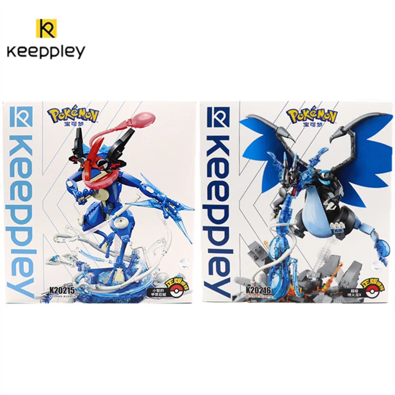 

Keeppley Pokemon Battle Building Blocks Charizard Greninja Assembled Toy Model Trendy Player Home Decoration Birthday Gift