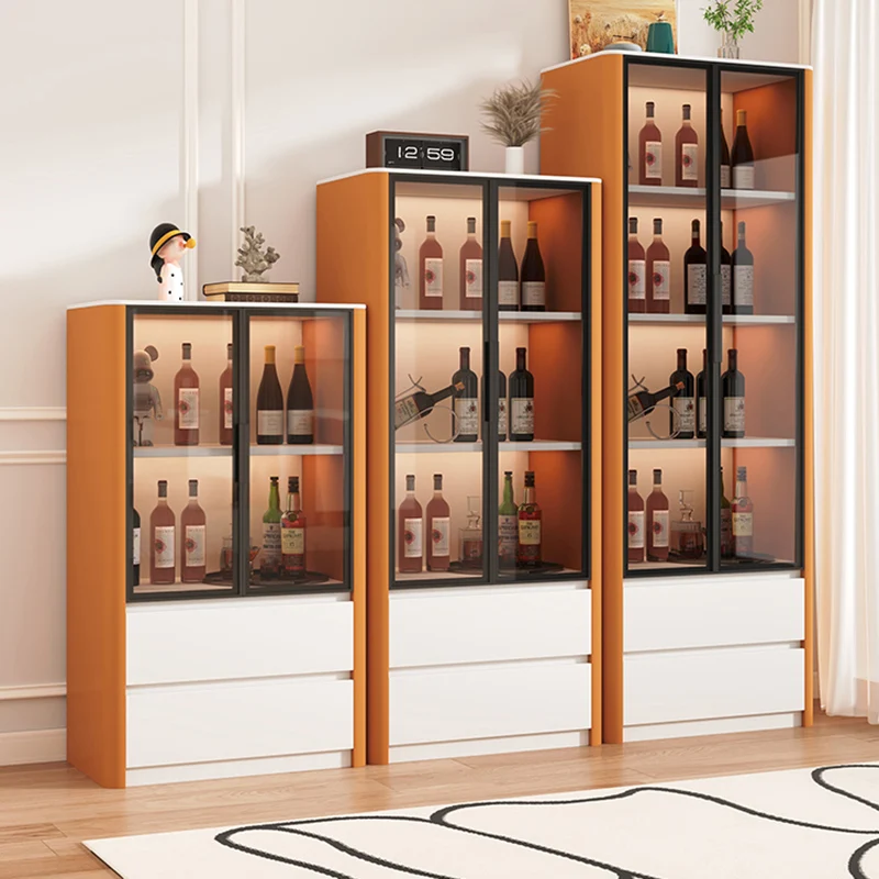 Designer Shelves Bar Cabinet Living Room Mobile Kitchen Restaurant Luxury Display Wine Cabinet Modern Estante Home Furniture