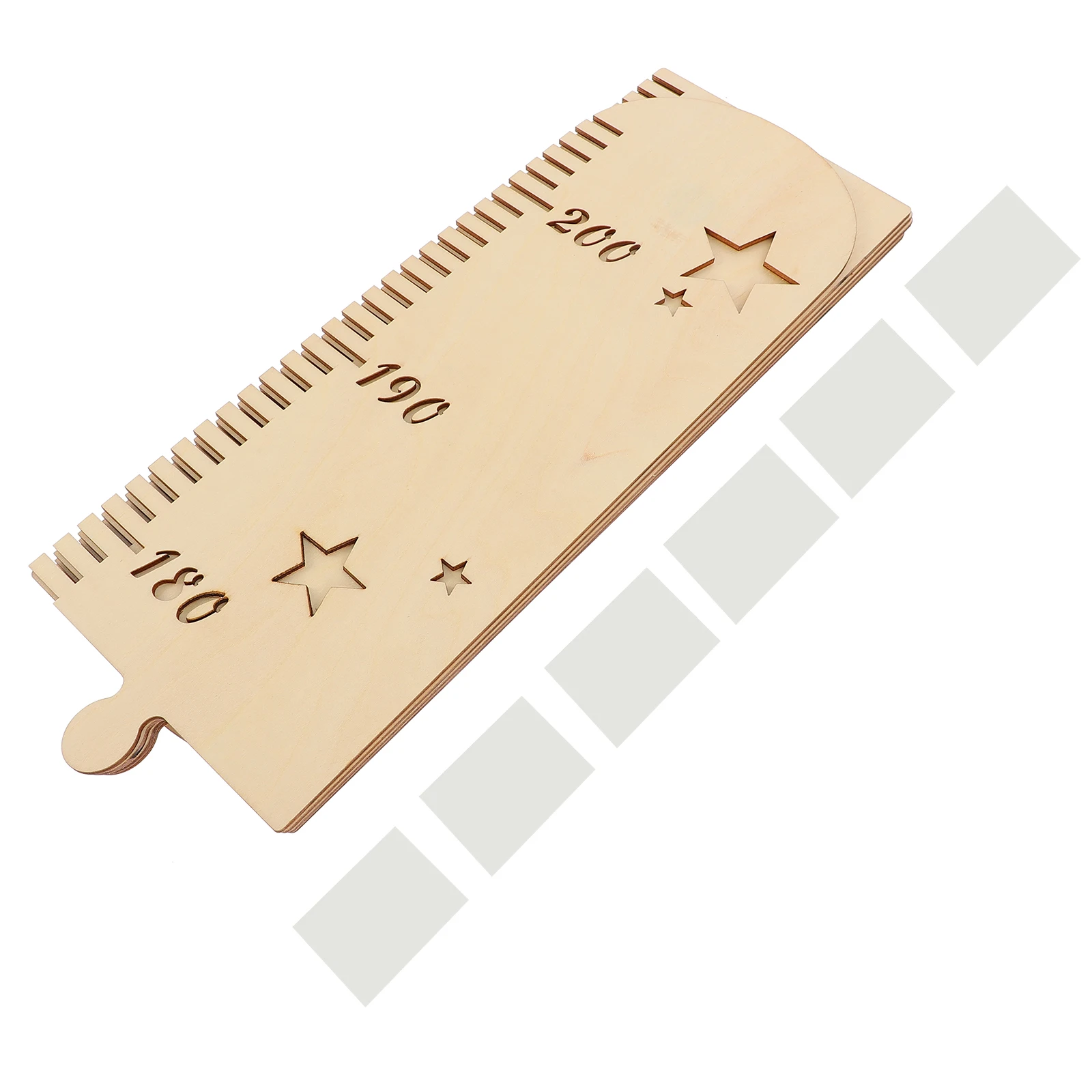 

Wooden Growth Height Measurement Ruler Decorative Kids Baby Wall Sticker Splice DIY Star Height Ruler Chart Hole