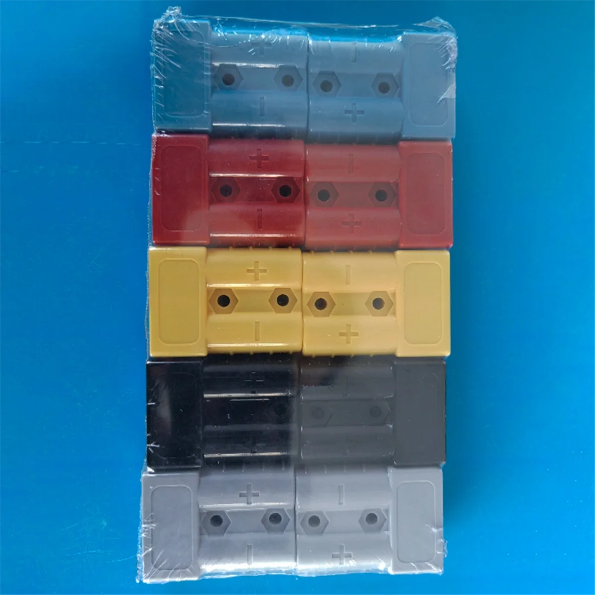 10PCS Anderson Style Plug Connector 50A with Anderson Handle Forklift Battery Charging Quick Connectors Kit As Shown
