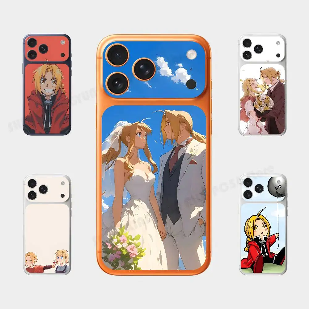 

Anime E-Elric W-Winry Plain Decal Skin For IPhone17 Pro ProMax Back Film Cover Wrap Anti-scratch Durable Sticker