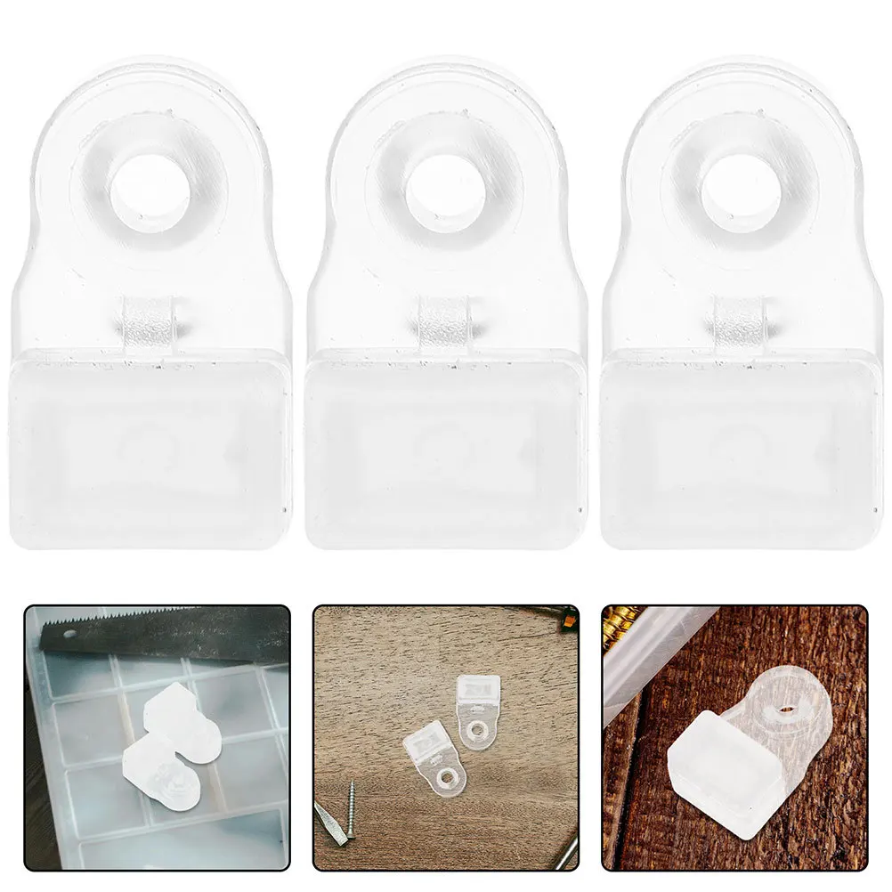 

30pcs Glass Clips Cabinet Panel Retainer Clamp for Mirror Door Acrylic Transparent Wall Glass Door Retainer Bracket Securing