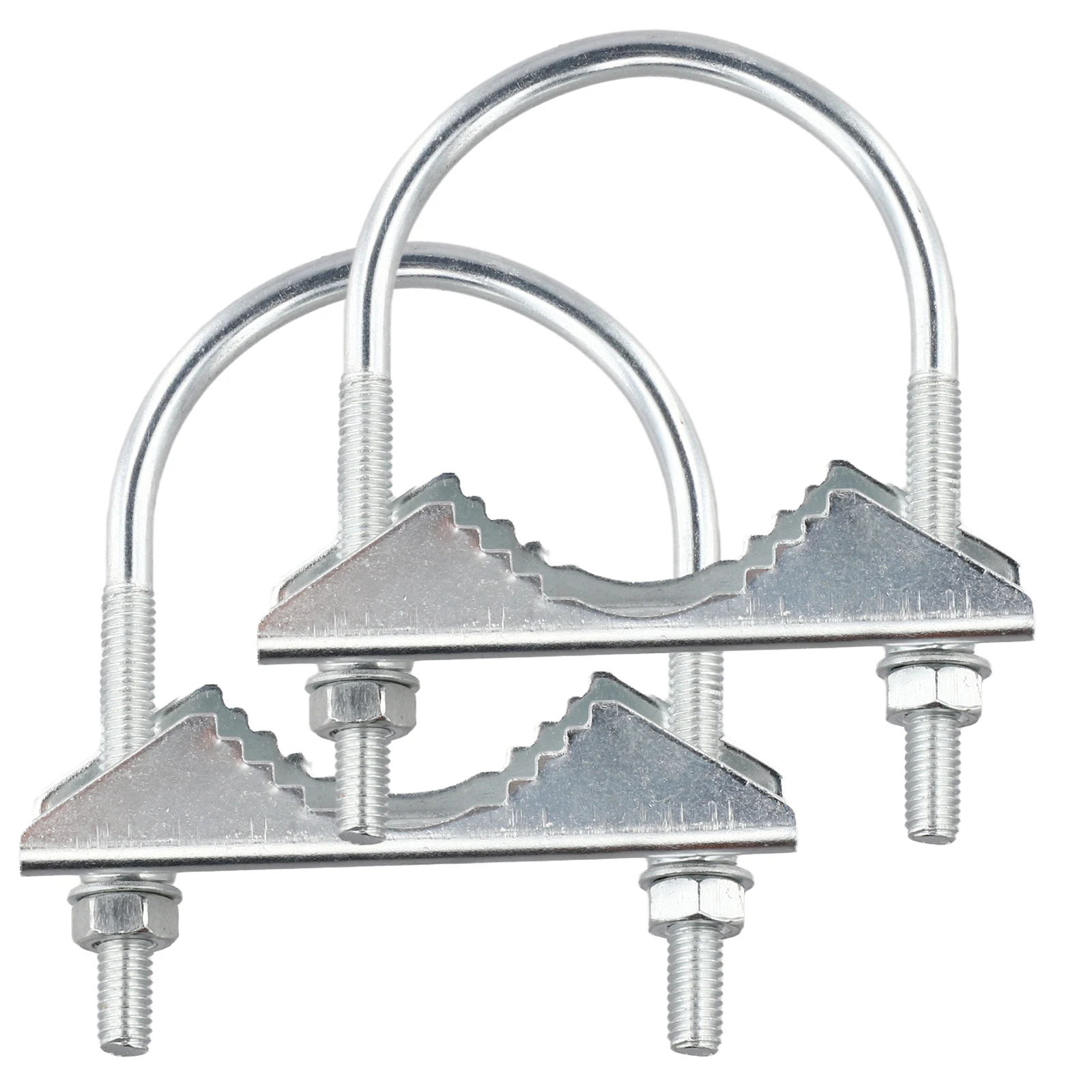 2Pcs U-bolzen Mast Clamp Pole Halterung Rohr Halterung Für CB Ham TV Für Yagi Wifi Antenne Antennen satelliten Masten Wand Halterung Befestigung