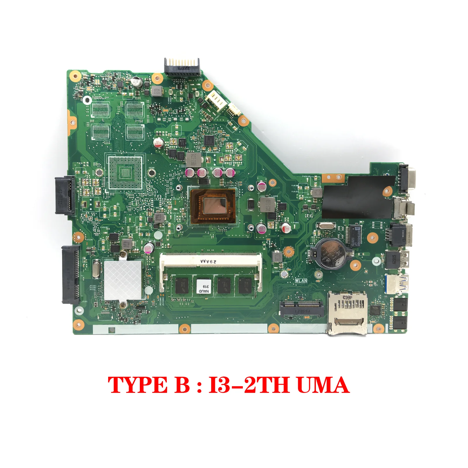 EllFU-Carte mère pour ASUS X55VD F55VD X55C F55C, carte mère d'ordinateur portable I3-2th Isabel ou support i3 i5 UMA/GT610M carte mère 4 Go-RAM