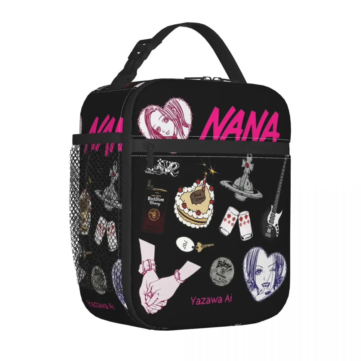 Nana Osaki Anime Insulated Lunch Bags Cooler Lunch Container Leakproof Lunch Box Tote Food Handbags Beach Picnic