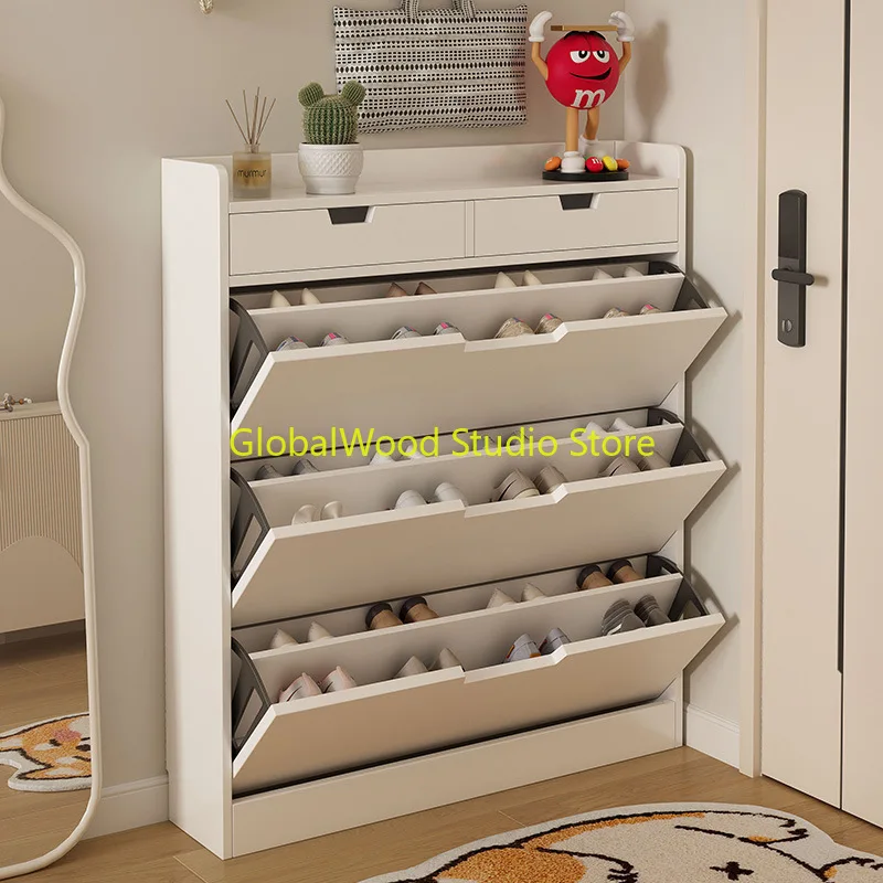 Moderner Eingangsschrank, Heimdekoration und Organisation, Gläser, Holzkommode, Möbel für Wohnzimmer, Schränke, Schuhe