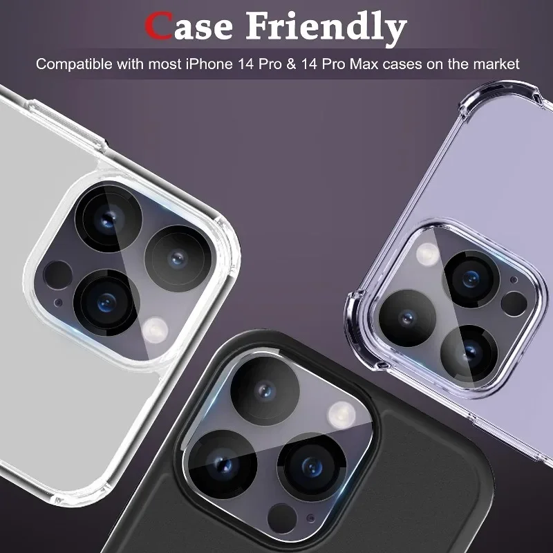 5Pcs Clear Protective Glass for iPhone 15 14 13 12 11 Pro XS Max Mini Camera Lens Protector for iPhone X 11pro Max 15 Pro Max